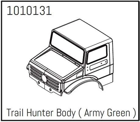Hobby Plus T-Hunter PC Body (army-green) - PRO Crawler 1:18 (HBP240250)