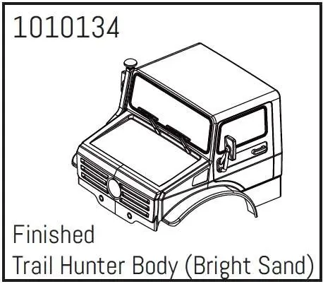 Hobby Plus T-Hunter PC Body Set (bright sand) - PRO Crawler 1:18 (HBP240254)