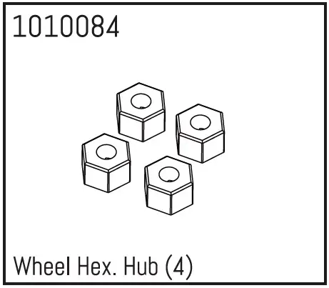 Hobby Plus Wheel Hex (4) (HBP240255)