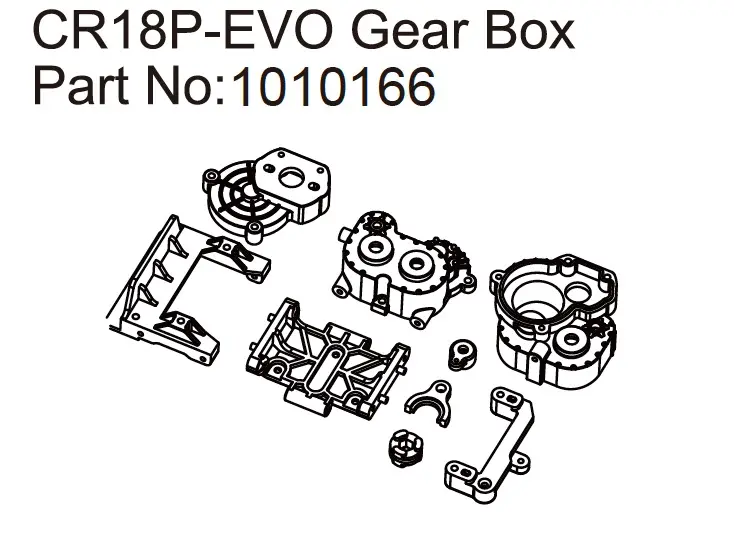 Hobby Plus Gear Box - EVO 1:18 (HBP240300)