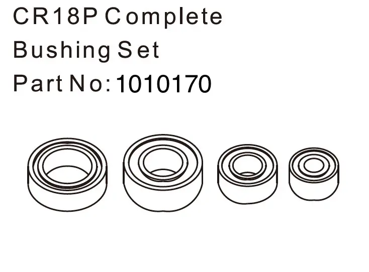 Hobby Plus Complete Bushing Set - EVO 1:18 (HBP240308)