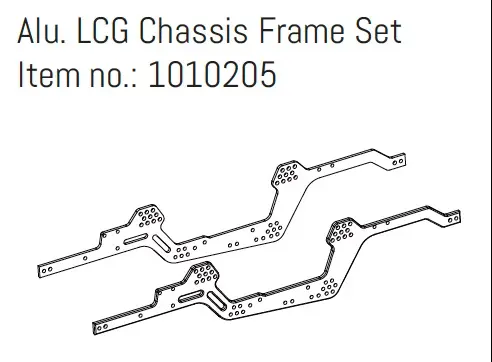 Hobby Plus Alu. LCG Chassis Frame Set - GOAT (HBP240381)