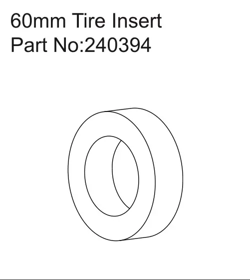 Hobby Plus 1.2" 60mm Tire Insert (HBP240394)