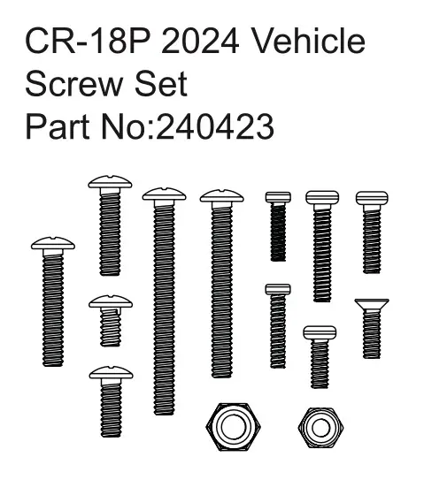 Hobby Plus CR-18P 2024 Vehicle Screw Set (HBP240423)