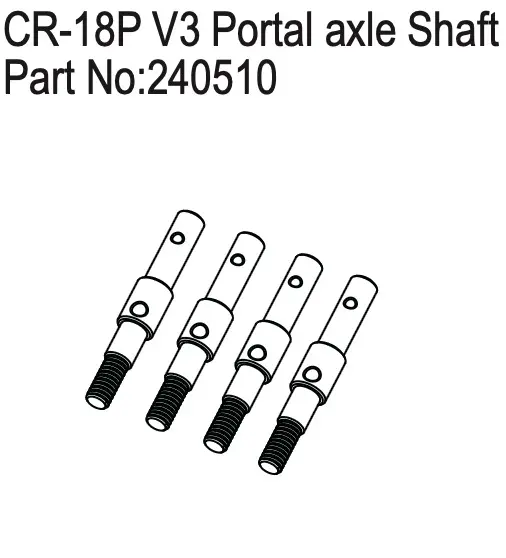 Hobby Plus CR-18P V3 Portal axle Shaft (HBP240510)