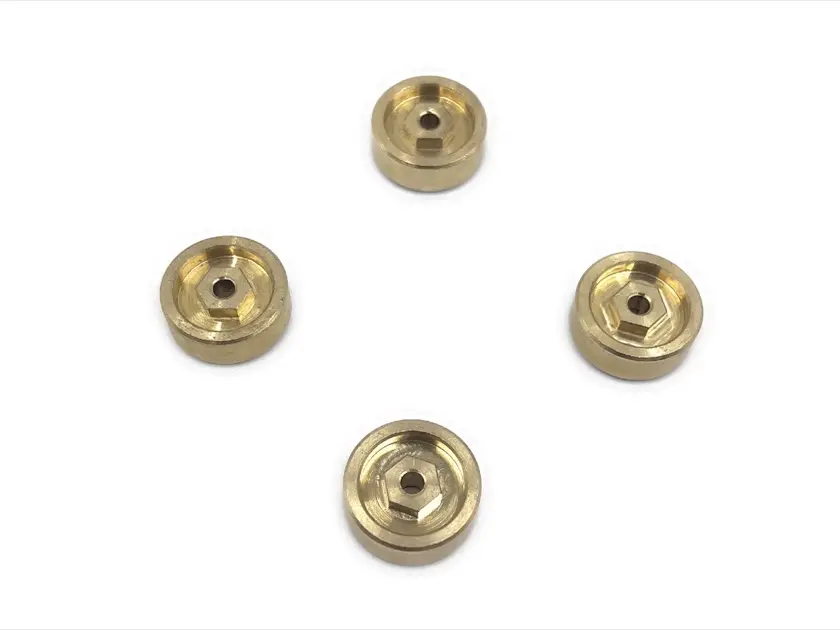 Hobby Plus Optional Machine Brass Wheel Hex (HBP240511)