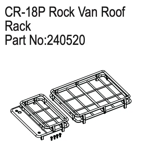 Hobby Plus Rock Van Roof Rack (HBP240520)