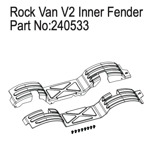 Hobby Plus Inner Fender for Rock Van V2 (HBP240533)