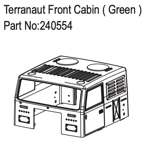 Hobby Plus Terranaut Front Cabin ( Green ) (HBP240554)