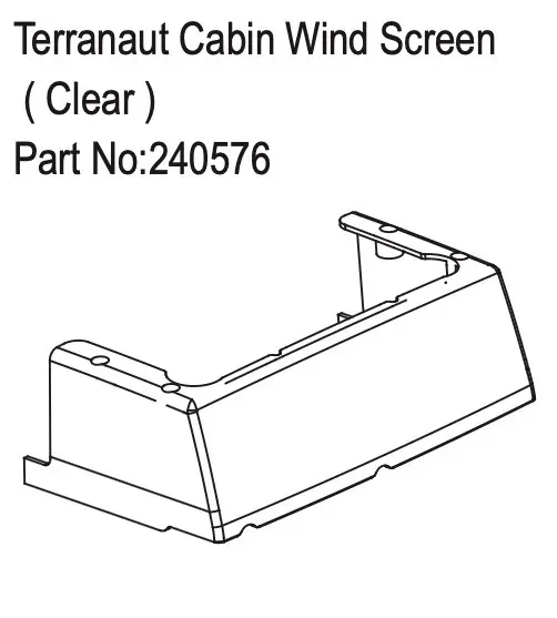 Hobby Plus Terranaut Cabin Wind Screen ( Clear ) (HBP240576)