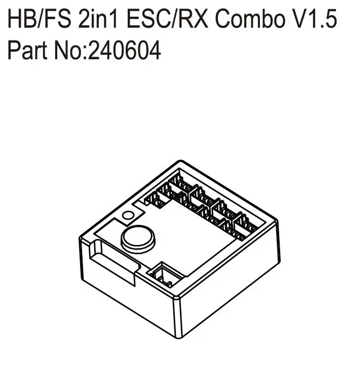 Hobby Plus HB/FS 2in1 ESC/RX Combo V1.5 (HBP240604)