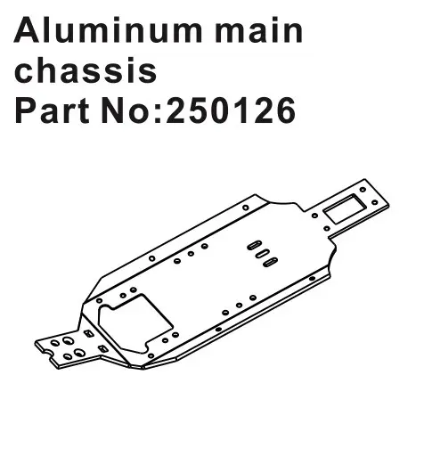 Hobby Plus Aluminum Main Chassis Plate (HBP250126)