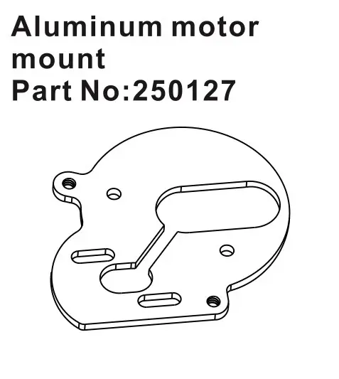 Hobby Plus Aluminum Motor Mount (HBP250127)