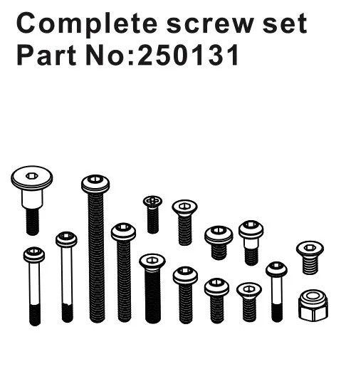 Hobby Plus Complete Screw Set (HBP250131)