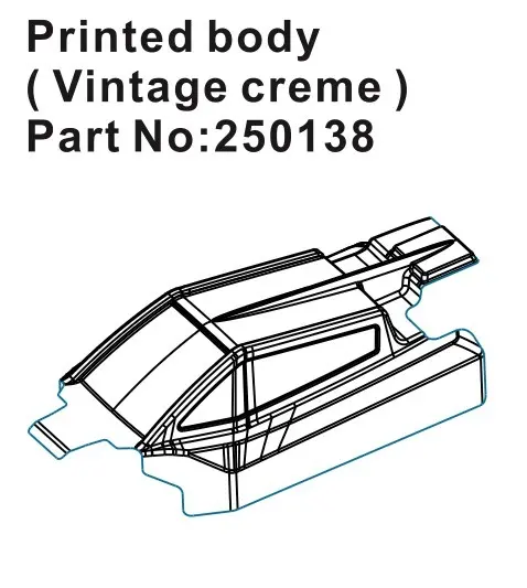 Hobby Plus Speck-B Printed Lexan Body - vintage creme (HBP250138)