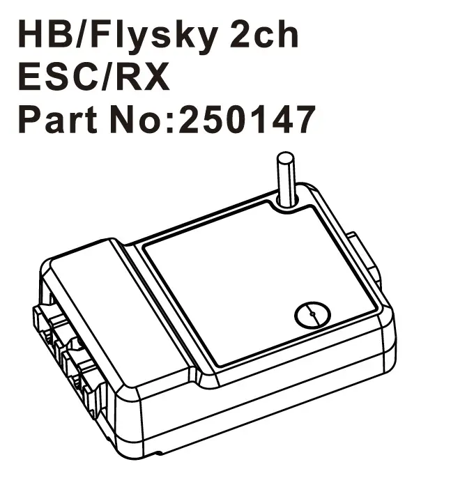 Hobby Plus HB/Flysky 2ch ESC/RX (HBP250147)