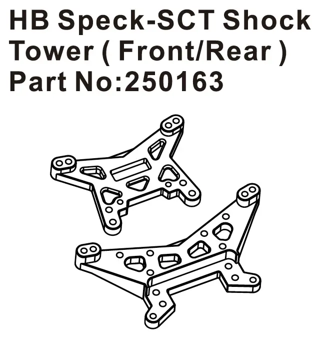 Hobby Plus HB Speck-SCT Shock Tower ( Front/Rear ) (HBP250163)