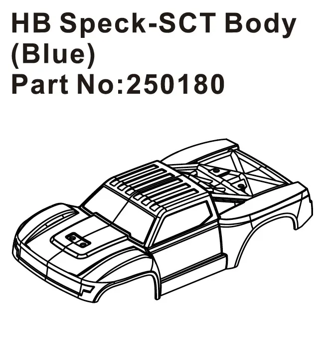 Hobby Plus HB Speck-SCT Body ( Blue ) (HBP250180)