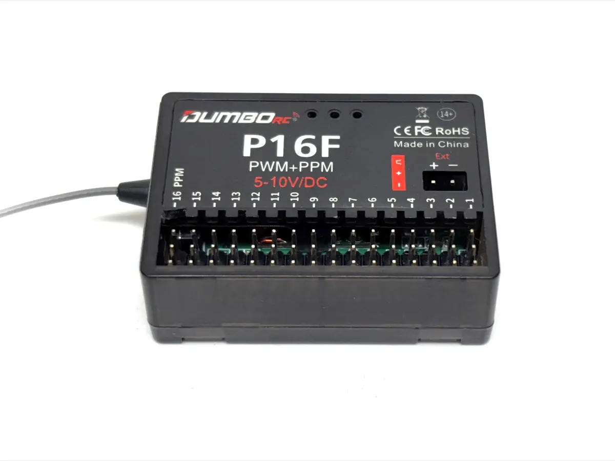 DumboRC 16-Channel Receiver "P16F" 2.4GHz (P16F)