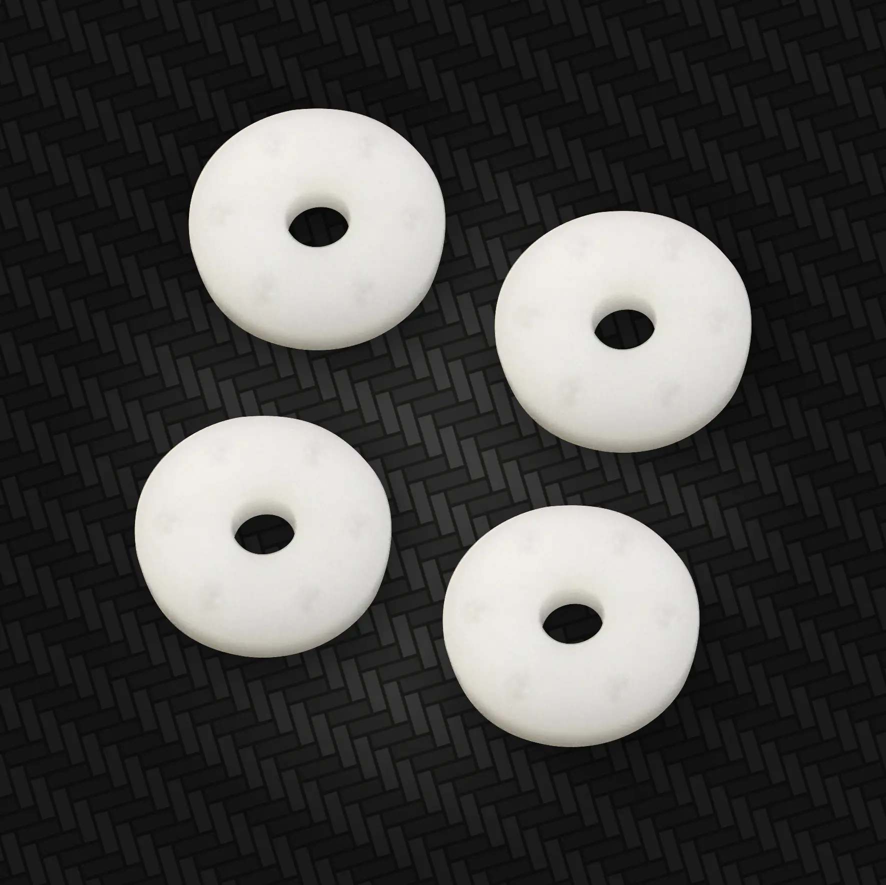Team C Piston Set w/o holes (4) 1:10 12mm Big Bore Dampers (TU0471)