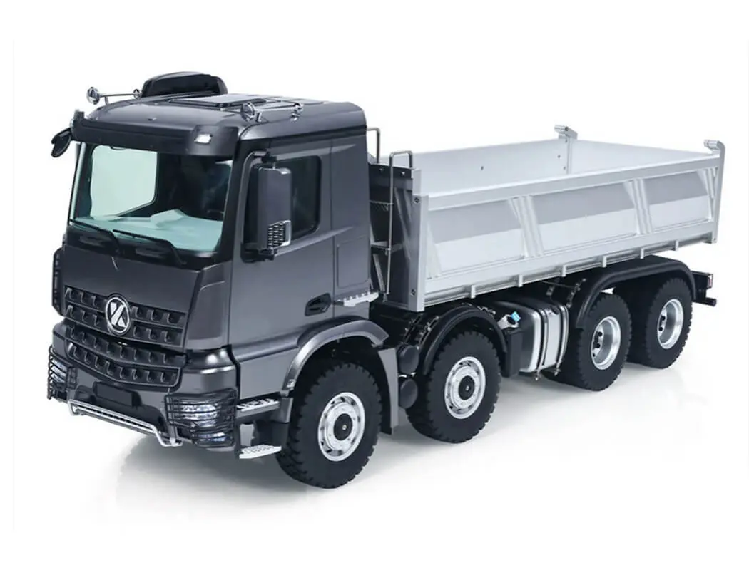 Huina Kabolite 1/14 Dump Truck 8x8 with Metal Tipper RTR Silver