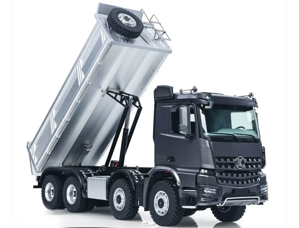 Huina Kabolite 1/14 Dump Truck 8x8 with Metal Tipper RTR Silver