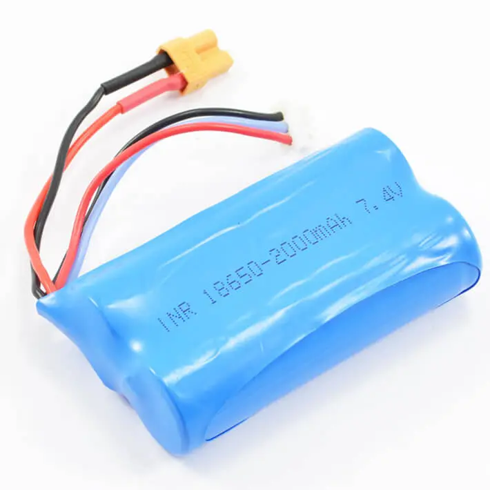 Huina 1580/1582/1583 7.4V 2000mAh Battery XT30 Yellow Connector
