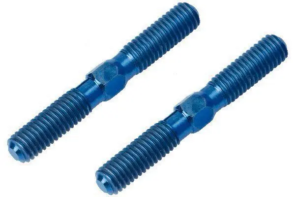 LRP Blue Titanium Front Upper Turnbuckle Set - S8 BX