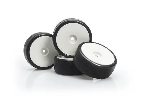 LRP VTEC CPX-V22 Pre-Glued TC-Carpet Wheels (4 pcs.)