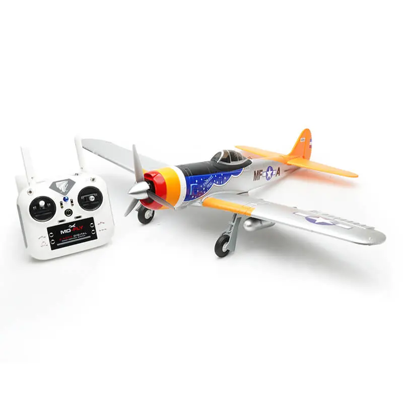 Mo-Fly A84 Silver/Orange 690mm 6CH 3D/6G with 6-Axis Gyro RTF