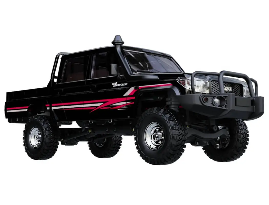 UDI RC Toyota Land Cruiser RTR 1/18 Double Cab Brushless Black