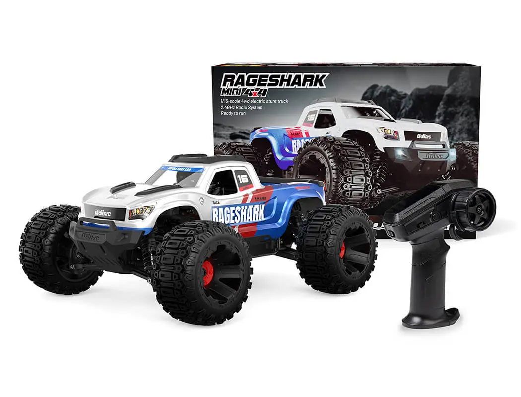 UDI RC Rageshark Monster Truck 1/16 Brushed RTR - Blue