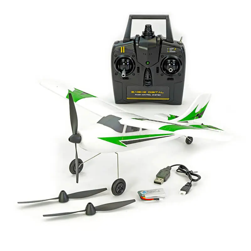 Volantex Trainstar Mini V2 3CH 400mm Brushed with Gyro RTF Green