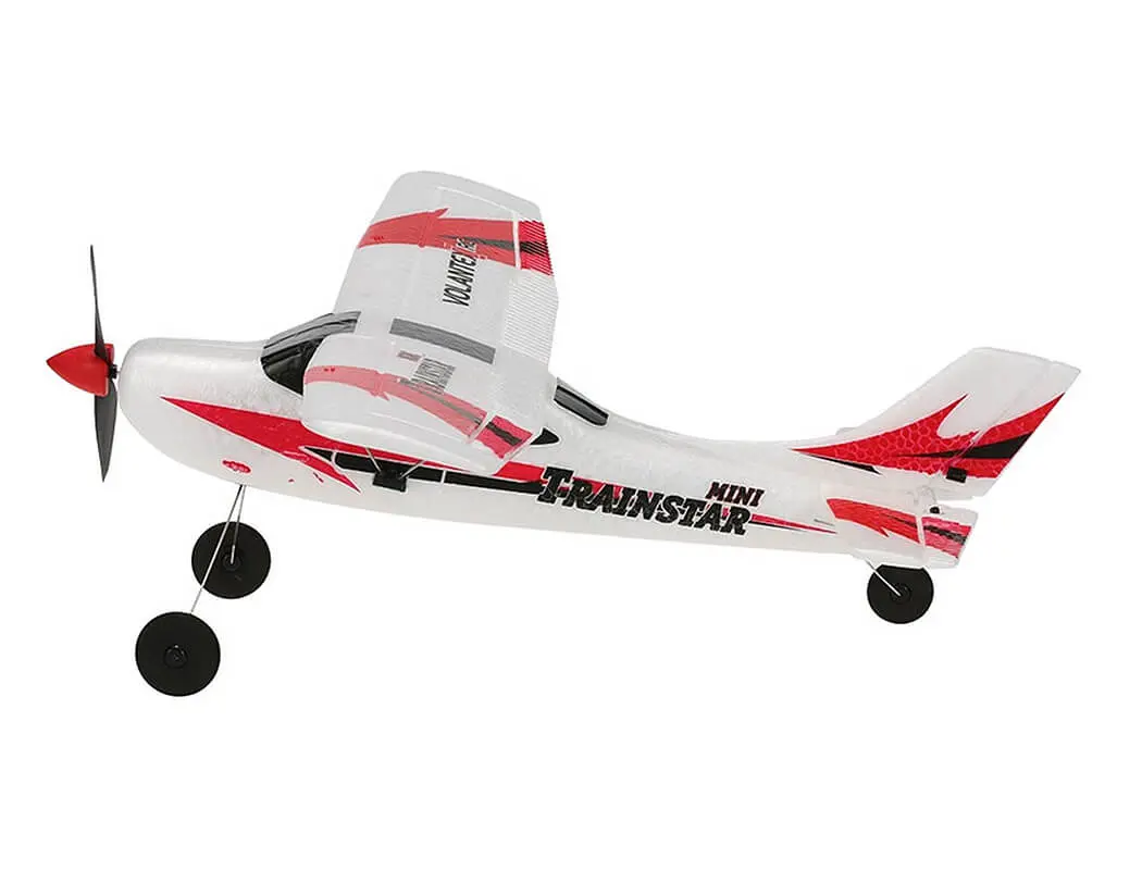 Volantex Trainstar Mini V2 3CH 400mm Brushed w/Gyro RTF - Red