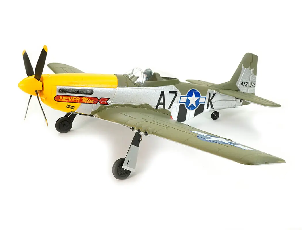 Volantex P-51D Mustang Green 4CH 500mm Brushless with Gyro RTF